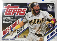 2021 Topps Baseball Series 2 Factory Sealed Blaster Box with an EXCLUSIVE Patch