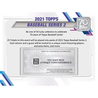 2021 Topps Baseball Series 2 Factory Sealed Blaster Box with an EXCLUSIVE Patch