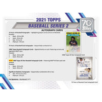 2021 Topps Baseball Series 2 Factory Sealed Blaster Box with an EXCLUSIVE Patch