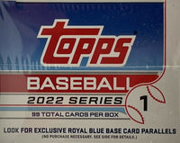 2022 Topps Baseball Series 1 Factory Sealed Blaster Box with an EXCLUSIVE Player Jersey Number Medallion Commemorative Relic