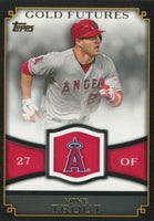 2012 Topps Gold Futures Complete 25 Card Insert Set with Mike Trout and Freddie Freeman Plus