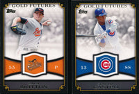 2012 Topps Gold Futures Complete 25 Card Insert Set with Mike Trout and Freddie Freeman Plus