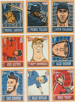 2013 Panini Triple Play Baseball Series Complete Mint 90 Card Set with Derek Jeter and Mike Trout Plus