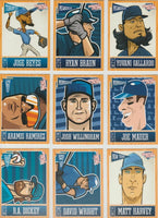 2013 Panini Triple Play Baseball Series Complete Mint 90 Card Set with Derek Jeter and Mike Trout Plus