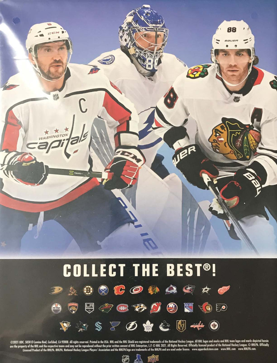  2021/22 Upper Deck Series 1 NHL Hockey Awesome Starter Kit with  24 Cards, Ultra Pro Binder that holds up to 252 Cards, Checklist Poster,  Collector's Guide & EXCLUSIVE Sophomore Sensations Card! 