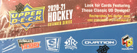 2020 2021 Upper Deck Hockey EXTENDED Series Retail 24 Pack Box with possible Young Gun Rookie Cards