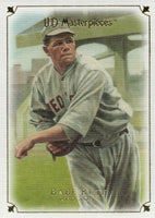 2007 Upper Deck UD Masterpieces Complete Mint Set with Rookies and HOFers including 3 Babe Ruths!!