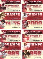 2011 Upper Deck Oklahoma Sooners Complete Mint Set PLUS Inserts with Adrian Peterson, Sam Bradford, Bosworth+