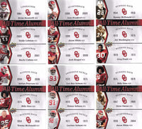 2011 Upper Deck Oklahoma Sooners Complete Mint Set PLUS Inserts with Adrian Peterson, Sam Bradford, Bosworth+