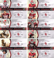 2011 Upper Deck Oklahoma Sooners Complete Mint Set PLUS Inserts with Adrian Peterson, Sam Bradford, Bosworth+
