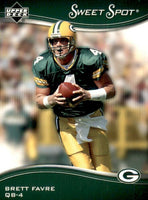 2005 Upper Deck Sweet Spot Football Complete 100 Card Set Loaded with Stars and Hall of Famers