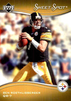 2005 Upper Deck Sweet Spot Football Complete 100 Card Set Loaded with Stars and Hall of Famers