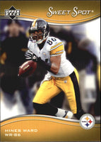 2005 Upper Deck Sweet Spot Football Complete 100 Card Set Loaded with Stars and Hall of Famers