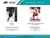 2021 2022 Upper Deck Hockey EXTENDED Series Blaster Box of Packs with Possible Akira Schmid Young Guns PLUS