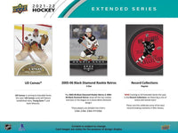 2021 2022 Upper Deck Hockey EXTENDED Series Blaster Box of Packs with Possible Akira Schmid Young Guns PLUS