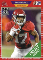 Jaylen Waddle 2021 Pro Set Leaf XRC Short Printed Mint Rookie Card #PS4 RARE Red Helmet Variation only 150 made