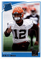 Denzel Ward 2018 Donruss RATED ROOKIE Mint Card #348