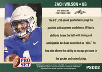 Zach Wilson 2021 Pro Set DRAFT DAY Short Printed Mint Rookie Card #PSDD2 New York Jets RARE Variation only 364 made
