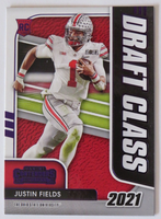 Justin Fields 2021 Panini Contenders Draft Draft Class Purple Mint Rookie Card #2