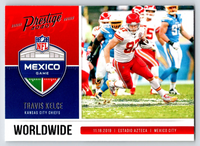 Travis Kelce 2020 Panini Prestige Worldwide Series Mint Card #WW-TK