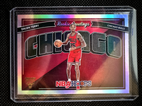 Dalen Terry 2022 2023 Panini Hoops Rookie Greetings Silver Series Mint Rookie Card #18
