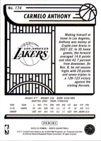 Carmelo Anthony 2022 2023 Panini Hoops Series Mint Winter Version Card #174