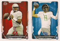 2015 Bowman Football Series Complete Mint Set with Rookies and Stars Stefon Diggs, Jameis Winston and Tom Brady Plus