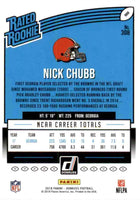 Nick Chubb 2018 Donruss RATED ROOKIE Mint Card #308