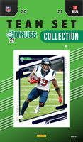 Houston Texans 2021 Donruss Factory Sealed Team Set with Rated Rookie Cards of Davis Mills #273, Nico Collins and Brevin Jordan Plus