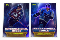 2003 2004 Topps International Idols Hockey Complete Insert Set with Jagr, Federov, Selanne+