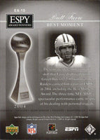 2005 Upper Deck ESPN ESPY Award Winners Insert Set with Brett Favre, Peyton Manning and Tom Brady Plus