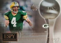 2005 Upper Deck ESPN ESPY Award Winners Insert Set with Brett Favre, Peyton Manning and Tom Brady Plus