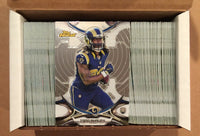 2015 Topps Finest Football Series Complete Set with Stars and Rookies including Stefon Diggs, Jameis Winston, Tom Brady Plus