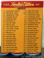 1987 Fleer Limited Edition Baseball Superstars Set LOADED with Stars and Hall of Famers