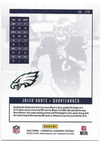 Jalen Hurts 2020 Panini Chronicles Luminance Football Series Green Parallel Mint Rookie Card #210