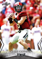 2018 LEAF NFL DRAFT Football Series Complete Mint 99 Card Master Set with Inserts including Multiple Cards of the Top Prospects Baker Mayfield, Sam Darnold, Josh Allen and many more