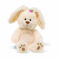 GUND Little Magnolia Easter Bunny 13 Inch Plush Rabbit Pink Flower Paw Pads