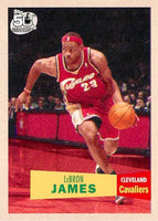 LeBron James 2007 / 2008 1957-58 Variations 50th Anniversary Basketball Series Mint Card #23