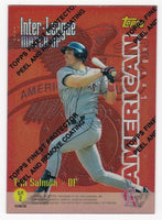 Mike Piazza 1997 Topps Inter-League REFRACTOR Series Mint Card # ILM2 with Tim Salmon