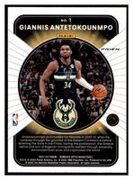 Giannis Antetokounmpo 2021 2022 Donruss Optic Winner Stays Series Mint Card #1