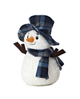 Aurora Bundled Up Snowman Plush 10" Carrot Nose Stuffed Toy with Hat