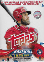 2018 Topps Baseball Series 2 Blaster Box Exclusive PATCH Hard to Find!!