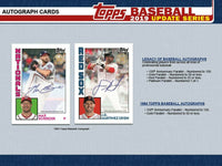 2019 Topps Baseball UPDATE Series Retail Box of 24 Packs