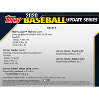 2020 Topps Baseball UPDATE Series Retail Box of 24 Packs