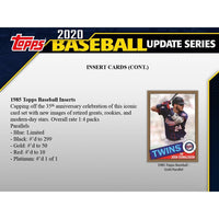 2020 Topps Baseball UPDATE Series Retail Box of 24 Packs