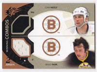 Cam Neely and Brad Park 2010-2011 SPx Winning Combos Game Used Jersey #WC-NP
