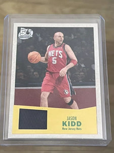 Jason Kidd 2007 2008 Topps 57 Variation 50th Anniversary Game Used Jersey #5