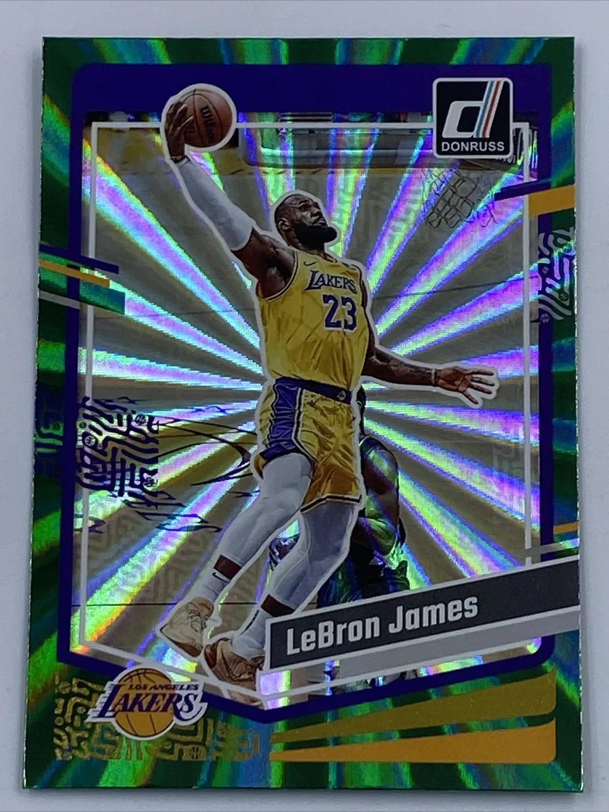 Lebron James donruss green flood “9 league leaders deals mint condition