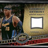Carmelo Anthony 2009 2010 Upper Deck 20th Anniversary Game Used Jersey #NBA-CA