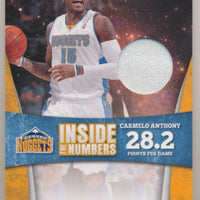 Carmelo Anthony 2010 2011 Prestige Inside the Numbers Game Used Jersey #5